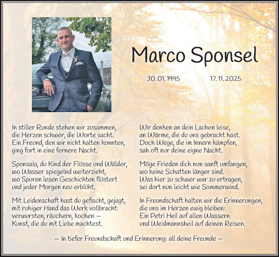 Anzeige von Marco Sponsel von MGO