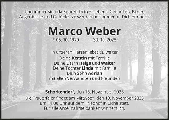 Anzeige von Marco Weber von MGO