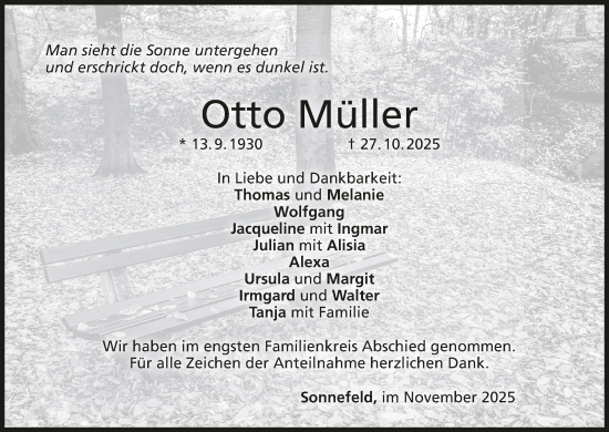 Anzeige von Otto Müller von MGO