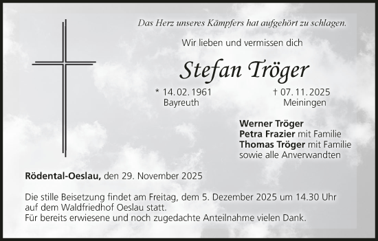 Anzeige von Stefan Tröger von MGO
