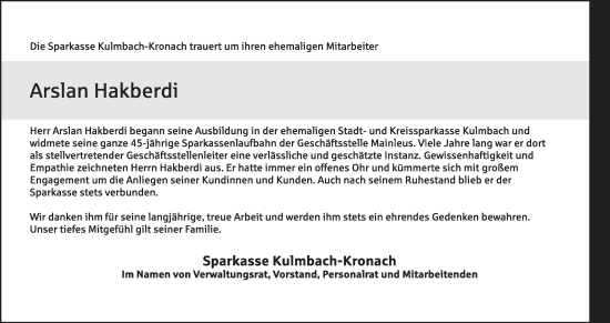 Anzeige von Arslan Hakberdi von MGO