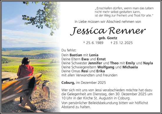 Anzeige von Jessica Renner von MGO