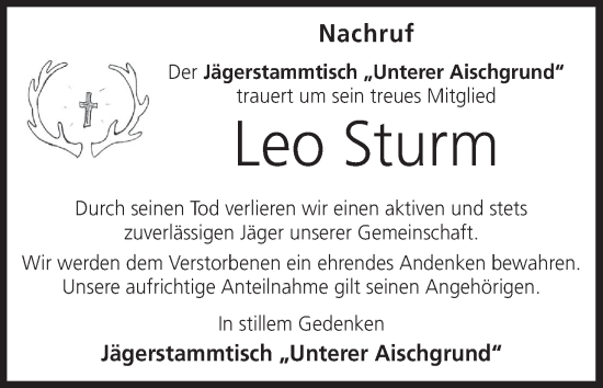Anzeige von Leo Sturm von MGO