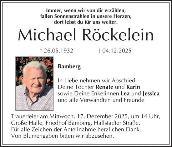 Anzeige von Michael Röckelein von MGO