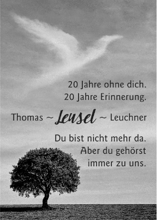 Anzeige von Thomas Leuchner von MGO