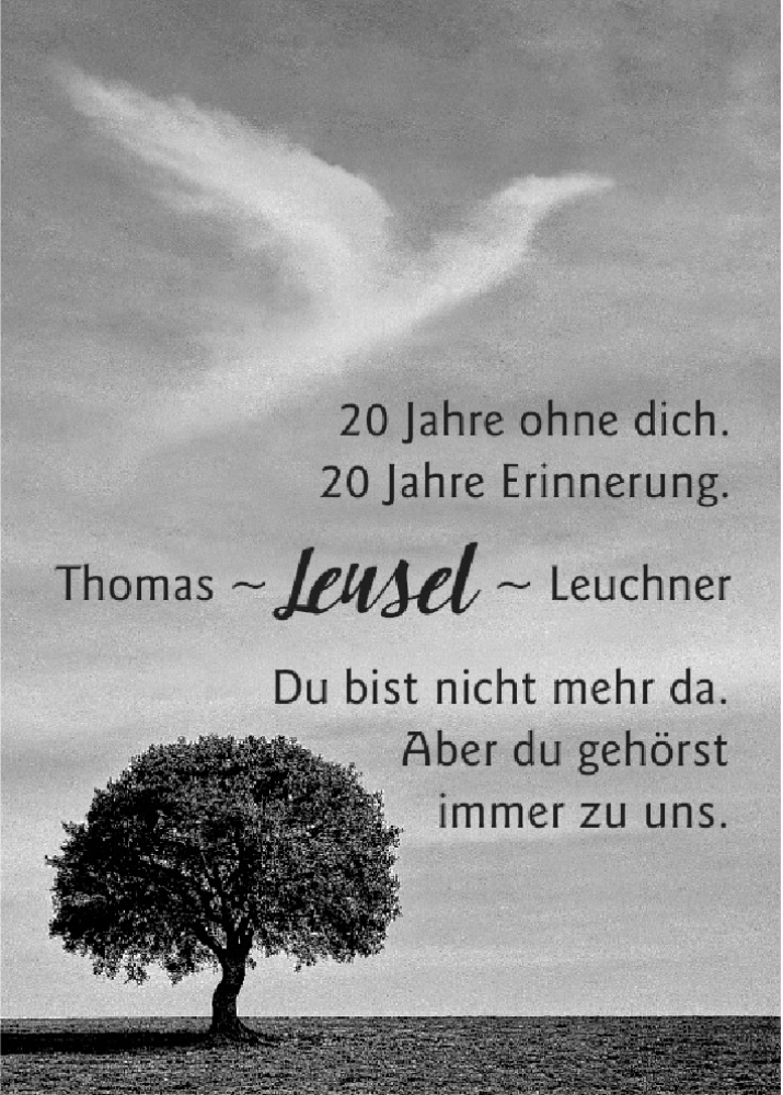  Traueranzeige für Thomas Leuchner vom 20.12.2025 aus MGO