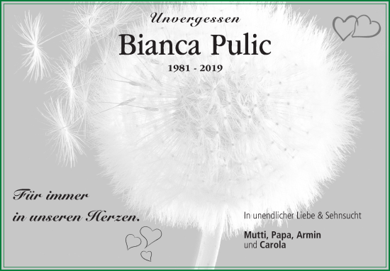 Anzeige von Bianca Pulic von MGO