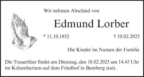 Anzeige von Edmund Lorber von MGO
