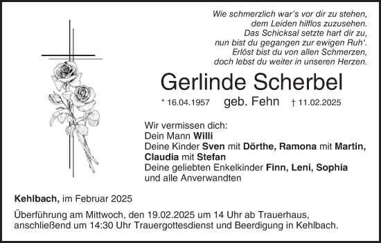 Anzeige von Gerlinde Scherbel von MGO