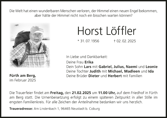 Anzeige von Horst Löffler von MGO