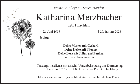 Anzeige von Katharina Merzbacher von MGO