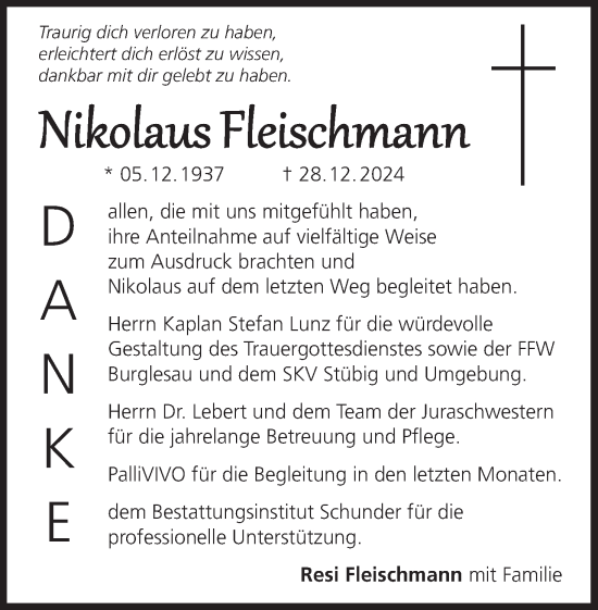 Anzeige von Nikolaus Fleischmann von MGO