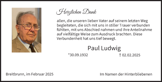 Anzeige von Paul Ludwig von MGO