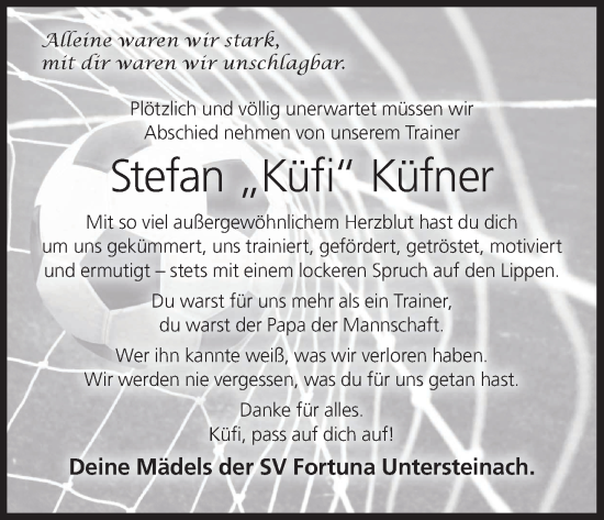 Anzeige von Stefan Küfner von MGO