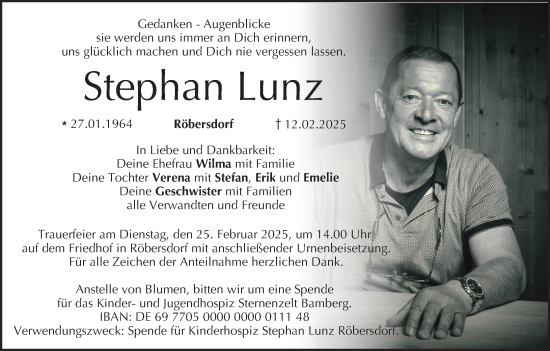 Anzeige von Stephan Lunz von MGO