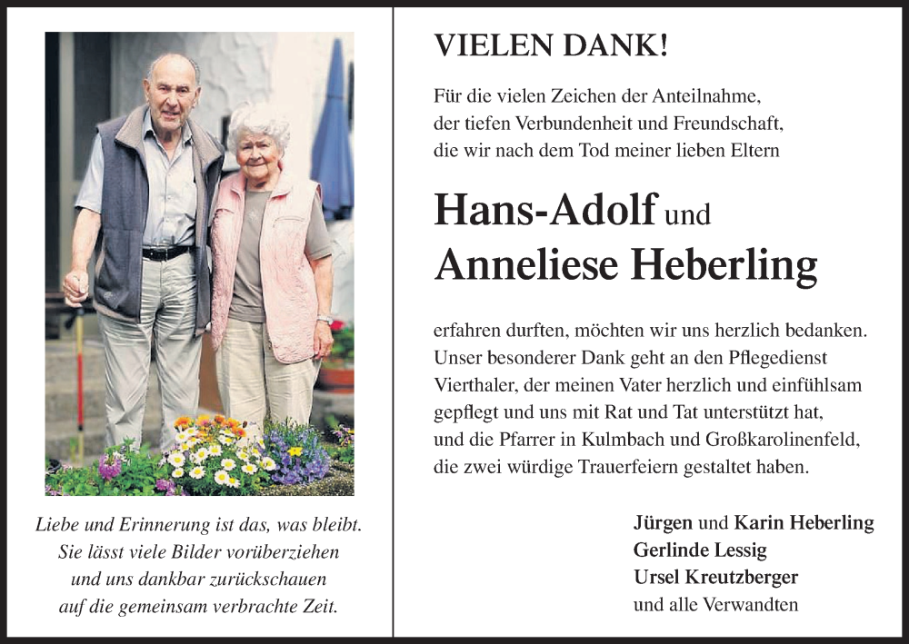  Traueranzeige für Anneliese Heberling vom 01.03.2025 aus MGO