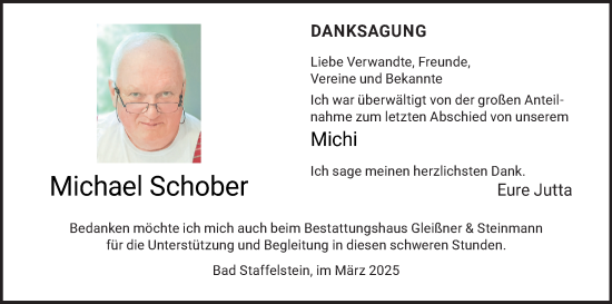 Anzeige von Michael Schober von MGO