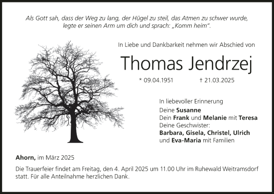 Anzeige von Thomas Jendrzej von MGO