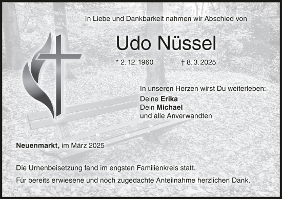 Anzeige von Udo Nüssel von MGO