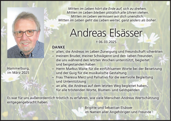 Anzeige von Andreas ElsÃ¤sser von MGO