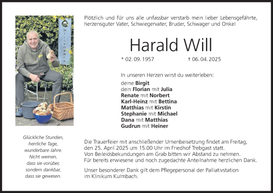 Anzeige von Harald Will von MGO