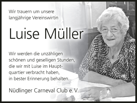 Anzeige von Luise Müller von MGO