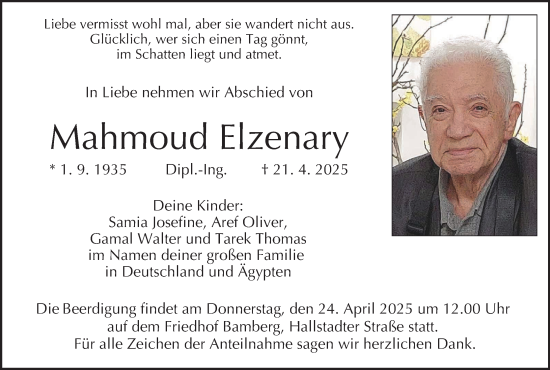 Anzeige von Mahmoud Elzenary von MGO