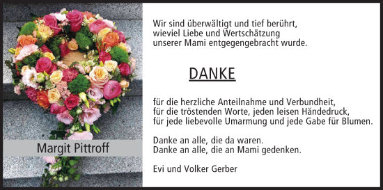 Anzeige von Margit Pittroff von MGO