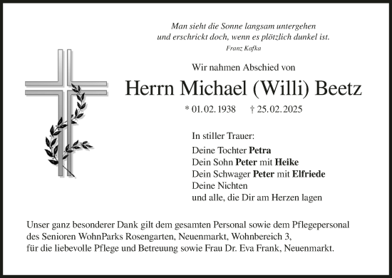 Anzeige von Michael Beetz von MGO