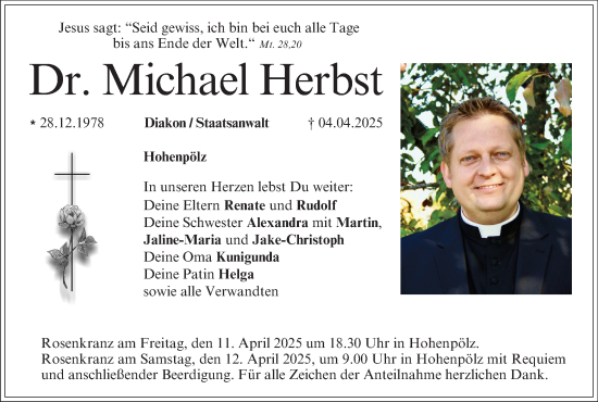 Anzeige von Michael Herbst von MGO