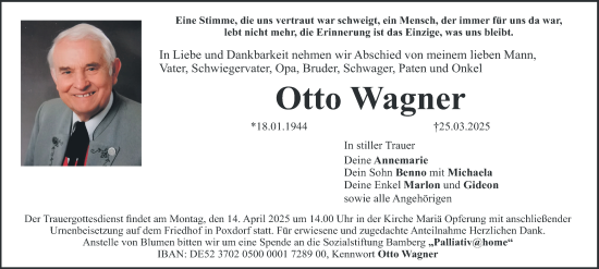Anzeige von Otto Wagner von MGO