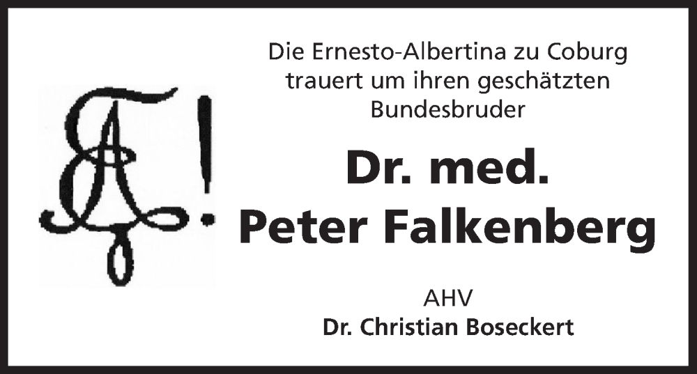  Traueranzeige für Peter Falkenberg vom 05.04.2025 aus MGO