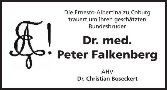 Anzeige von Peter Falkenberg von MGO