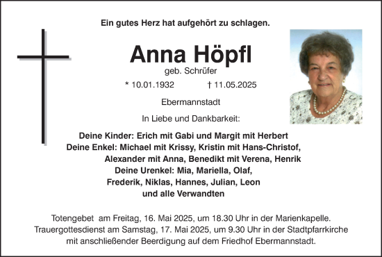Anzeige von Anna Höpfl von MGO