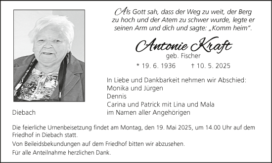 Anzeige von Antonie Kraft von MGO