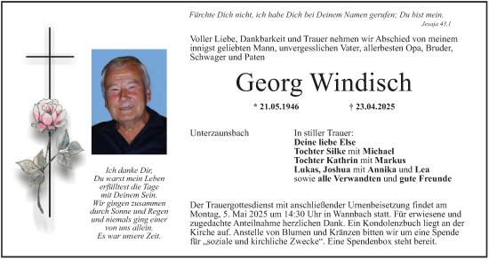 Anzeige von Georg Windisch von MGO