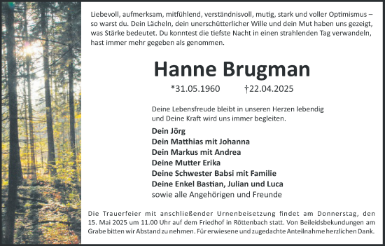 Anzeige von Hanne Brugman von MGO