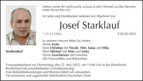 Anzeige von Josef Starklauf von MGO