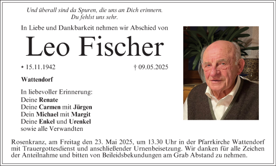 Anzeige von Leo Fischer von MGO