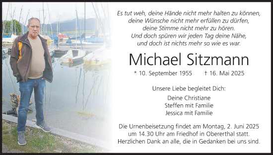Anzeige von Michael Sitzmann von MGO
