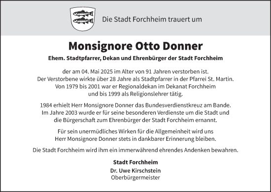 Anzeige von Otto Donner von MGO