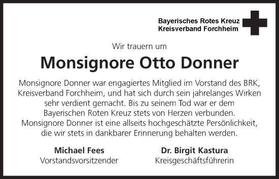 Anzeige von Otto Donner von MGO