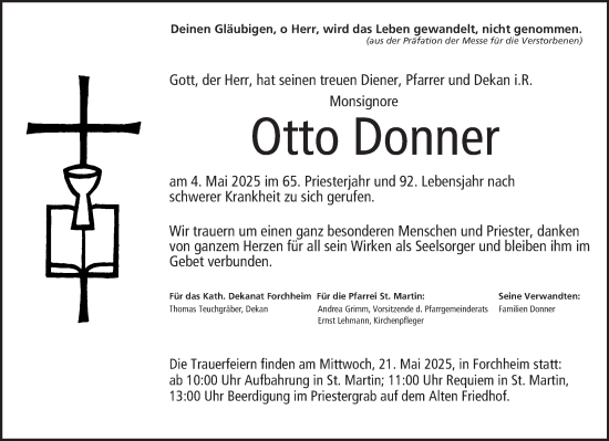Anzeige von Otto Donner von MGO