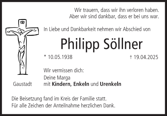 Anzeige von Philipp Söllner von MGO