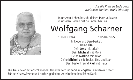 Anzeige von Wolfgang Scharner von MGO