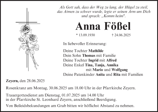 Anzeige von Anna Fößel von MGO