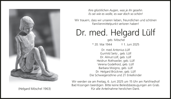 Anzeige von Helgard Lülf von MGO