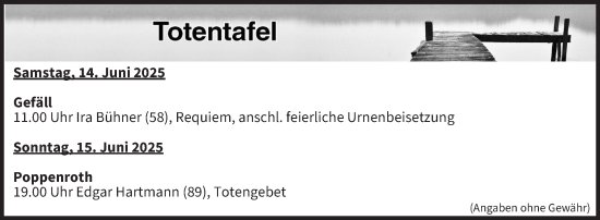 Anzeige von Ira Bühner von MGO