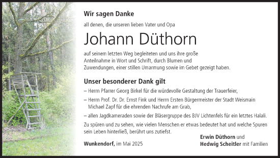 Anzeige von Johann Düthorn von MGO