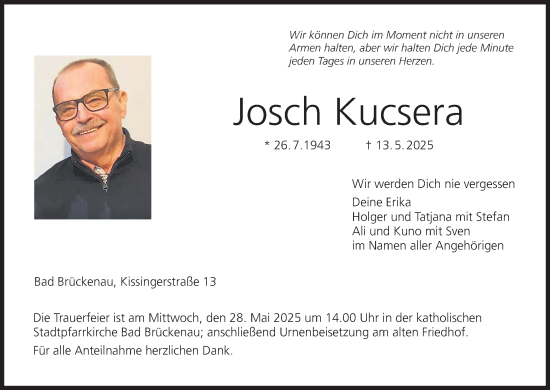 Anzeige von Josch Kucsera von MGO